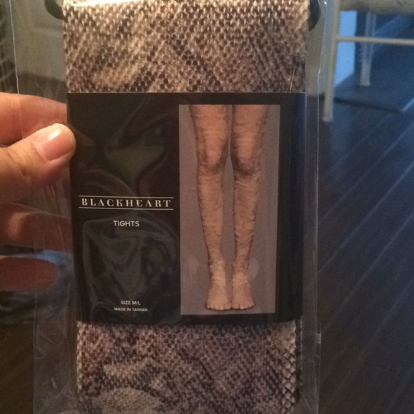 Snake print fishnet tights - Picture 2 of 2